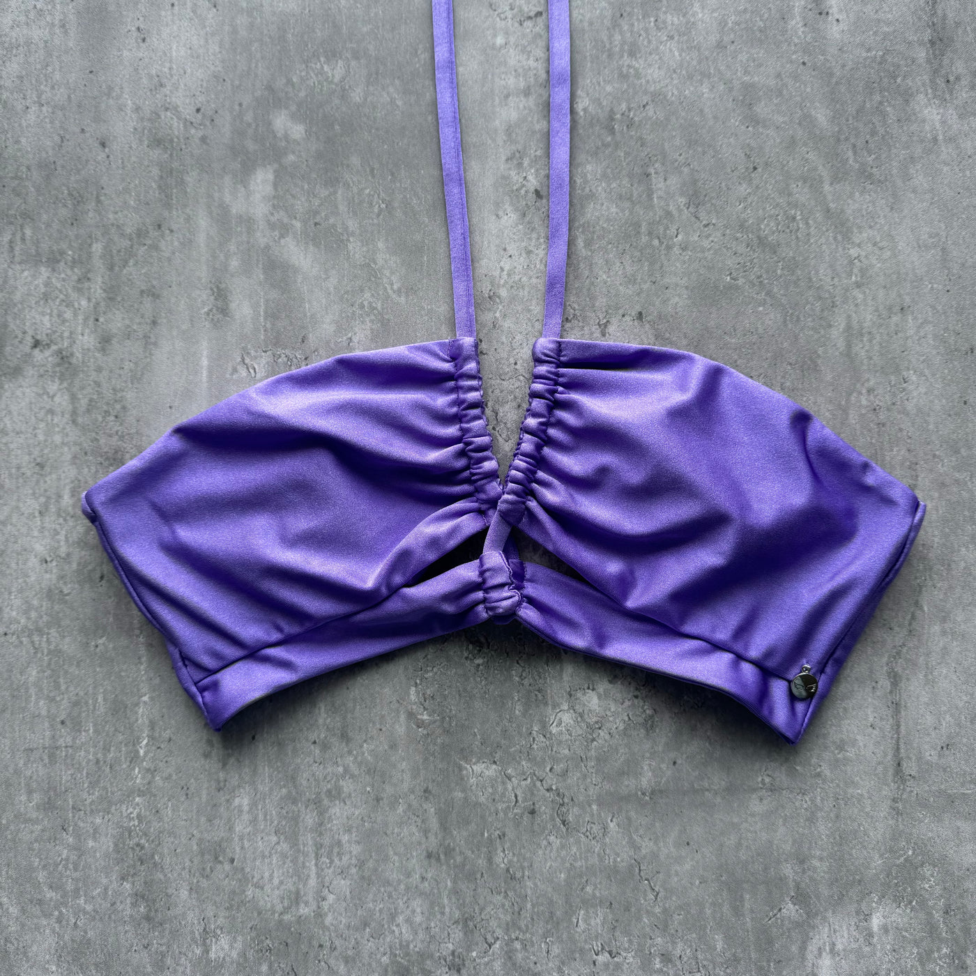 Top Nasau morado satinado