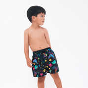 Short Bali niño negro print