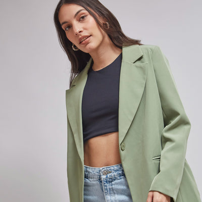 Blazer largo Lagos Verde Olivo