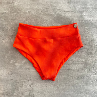 Bottom Bora naranja print reversible a zanahoria